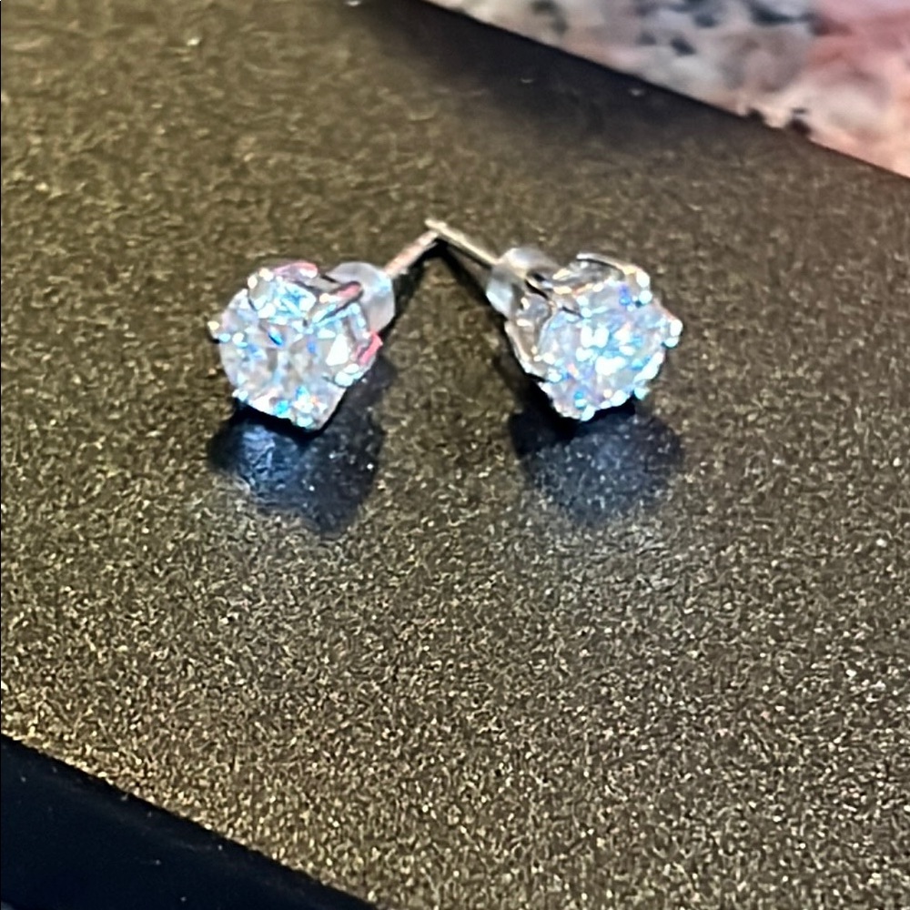 Elegant Silver Stud Earrings